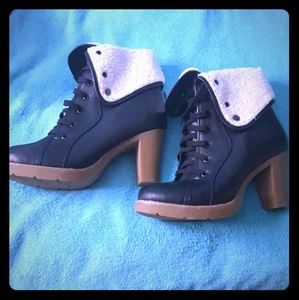 Black 2inch heel Booties, NWT/original box sz 11